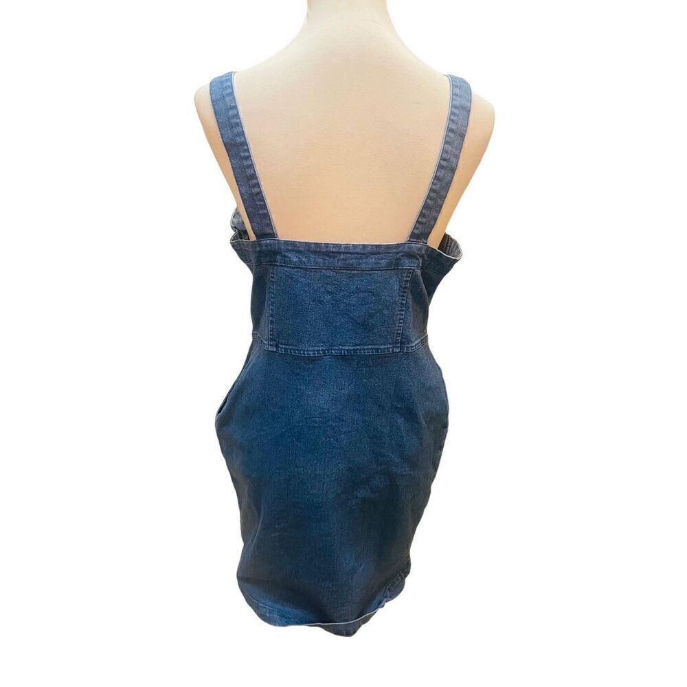 Rue 21 Sleeveless Overall Denim Dress Size Large - Picture 3 of 13